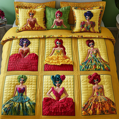 Drag Queen 3-Piece Quilted Bedding Set GFTOMA1333