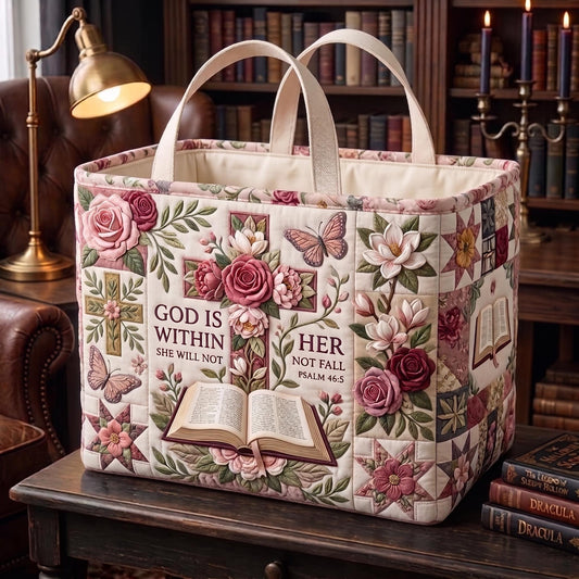 God Within Quilted Storage Basket GFTOMA13383