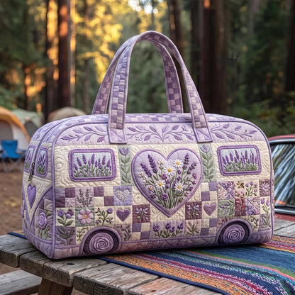 Lavender Camper Quilted Duffle Bag GFTOMA13387