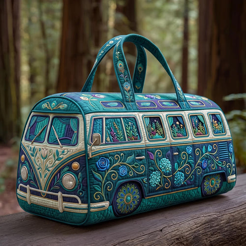 Turquoise Camper Quilted Duffle Bag GFTOMA13390