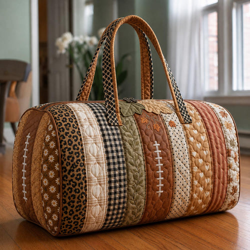 Rustic Pumpkin Quilted Duffle Bag GFTOMA13395