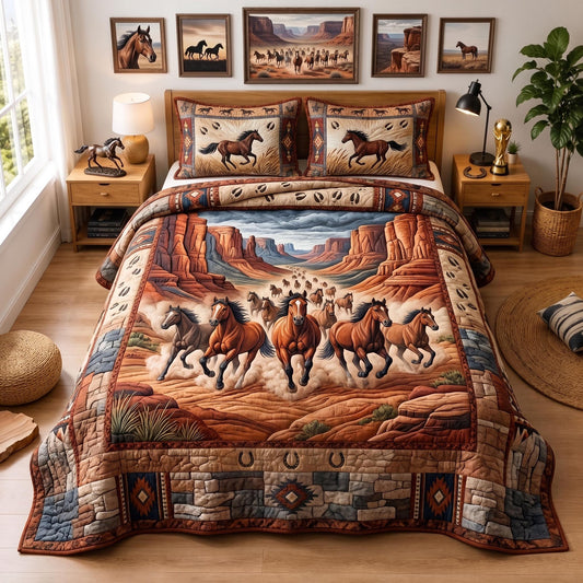 Western Soul 3-Piece Quilted Bedding Set GFTOMA13415