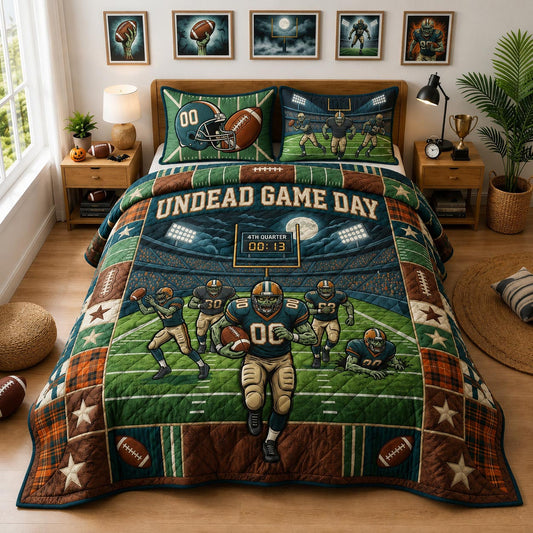 Undead Game Day 3-Piece Quilted Bedding Set GFTOMA13421