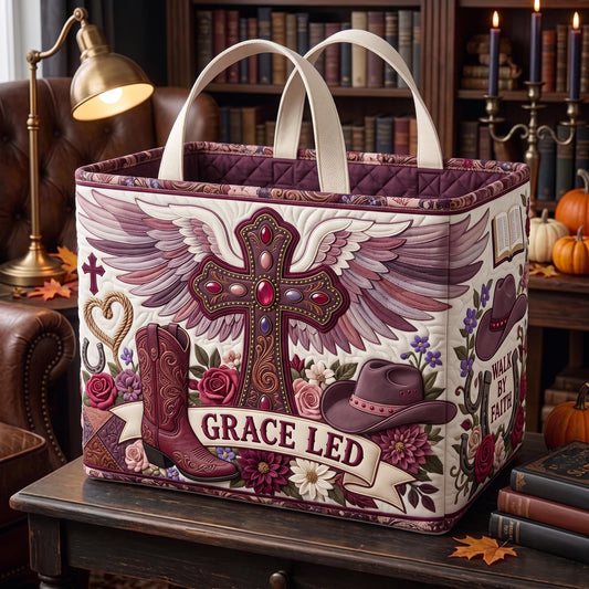 Grace Led Quilted Storage Basket GFTOMA13441