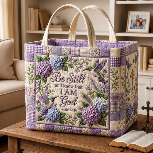 Be Still Quilted Storage Basket GFTOMA13447