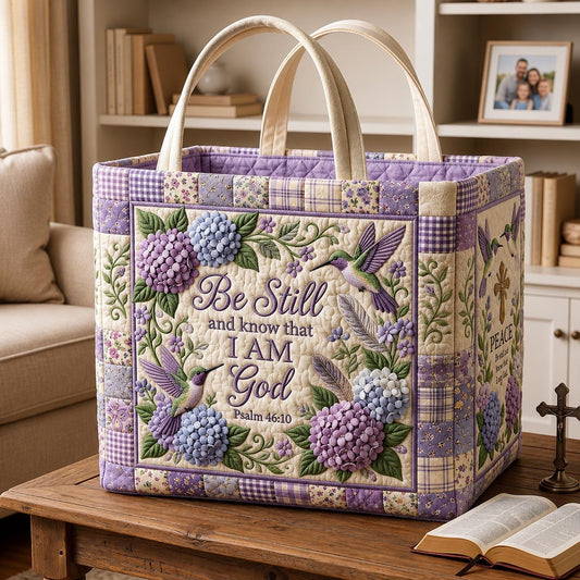 Be Still Quilted Storage Basket GFTOMA13447