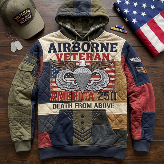 Airborne Veteran Hoodie GFTOMA13482