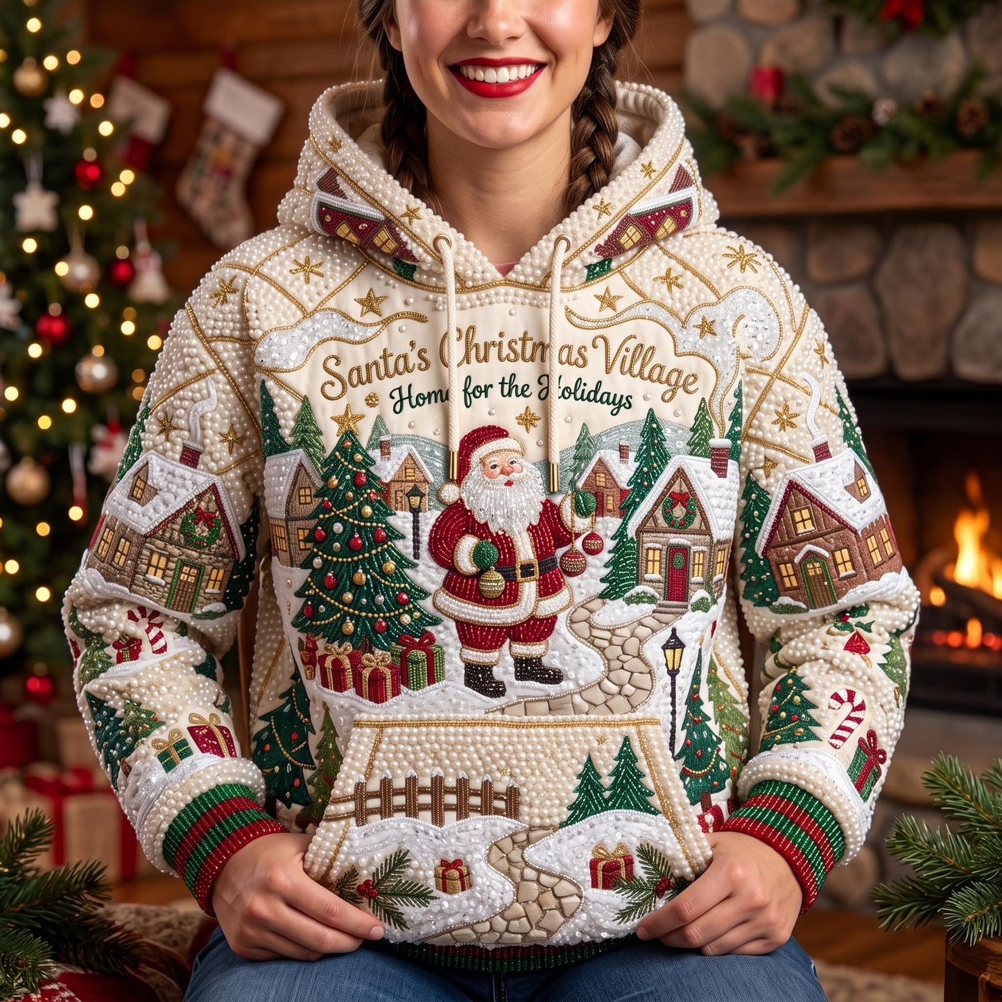 Santa Village Hoodie GFTOMA13488