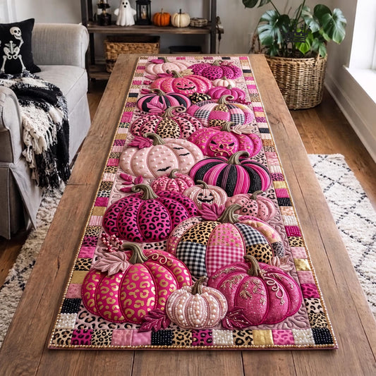Pumpkin Blush Quilted Table Runner GFTOMA13490