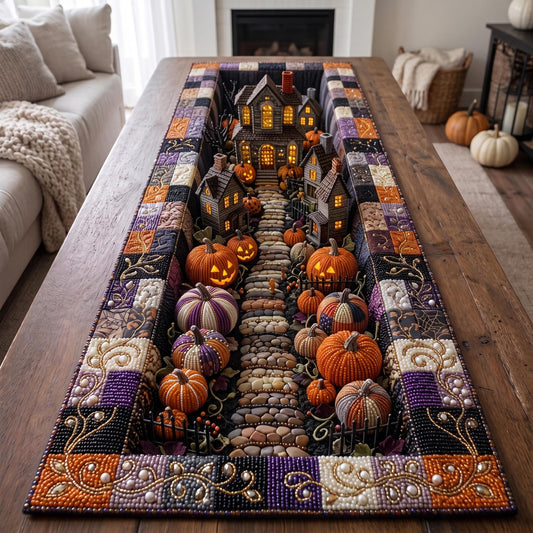 Pumpkin Village Quilted Table Runner GFTOMA13493