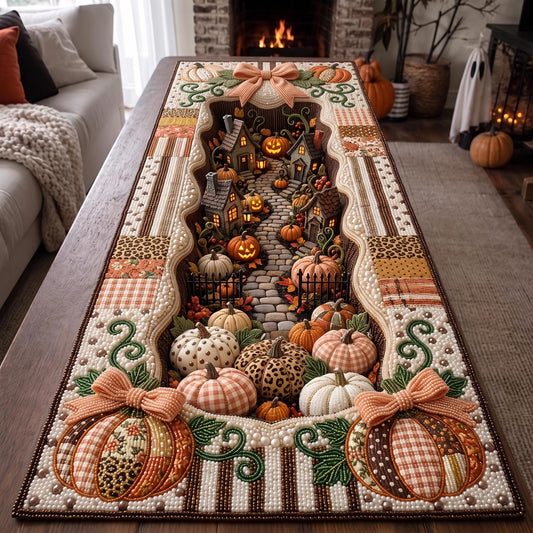 Pumpkin Bloom Quilted Table Runner GFTOMA13494