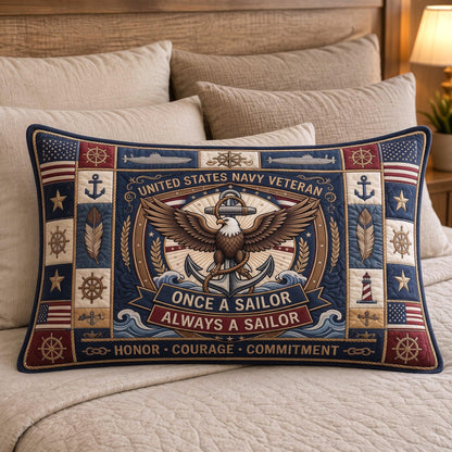 Navy Pride Bedding Pillow Case GFTOMA13497C2