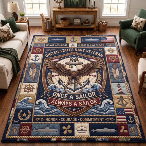 Navy Pride Area Rug GFTOMA13497C3