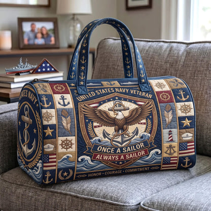 Navy Pride Quilted Duffle Bag GFTOMA13497C5