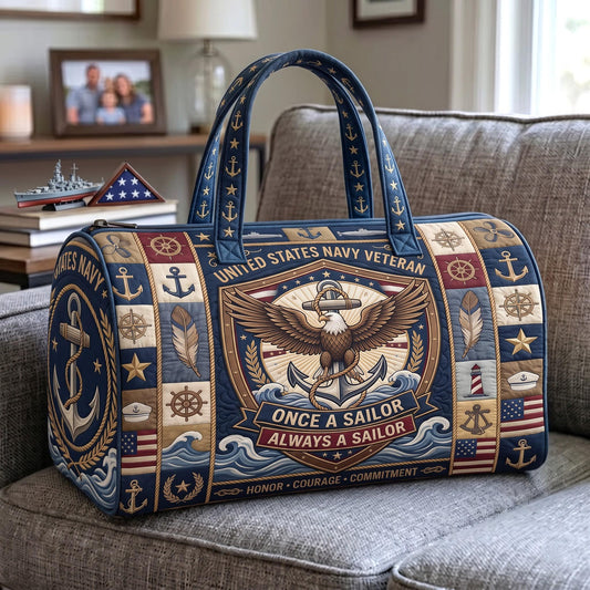 Navy Pride Quilted Duffle Bag GFTOMA13497C5