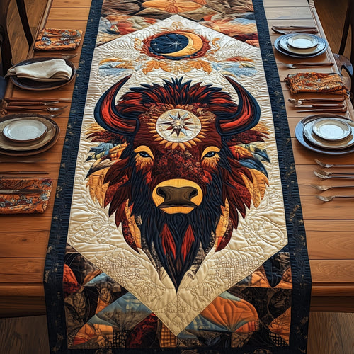 Native American Bison Quilted Table Runner GFTOMA134