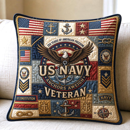 Navy Veteran Quilted Pillow Case GFTOMA13540C1