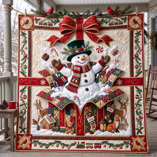 Snowman Gift Quilted Blanket GFTOMA13545