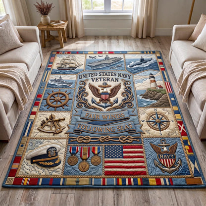 Navy Veteran Area Rug GFTOMA13570