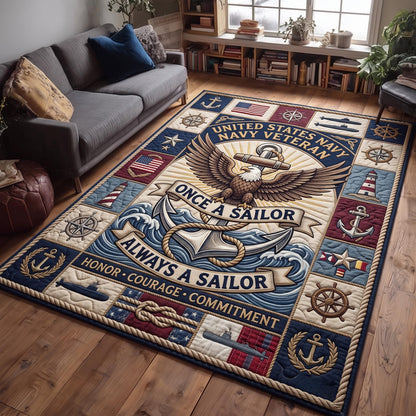 Navy Veteran Area Rug GFTOMA13575