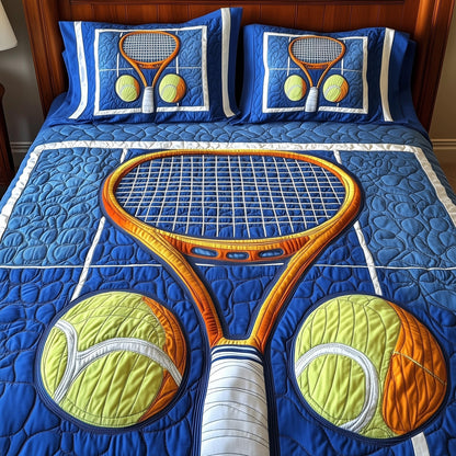 Tennis Time 3-Piece Quilted Bedding Set GFTOMA1361