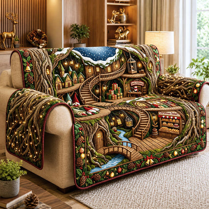 Cozy Cottage Throw Quilted Sofa Cover GFTOMA13615