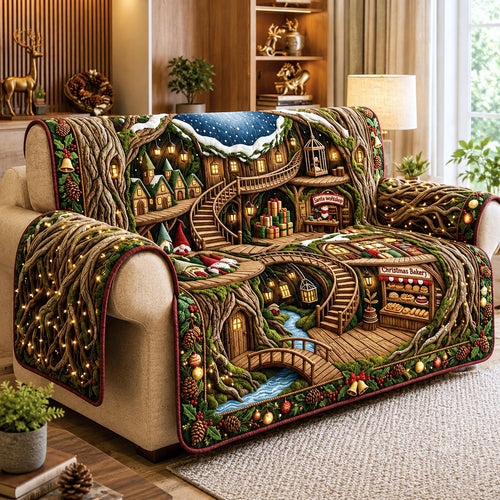 Cozy Cottage Throw Quilted Sofa Cover GFTOMA13615