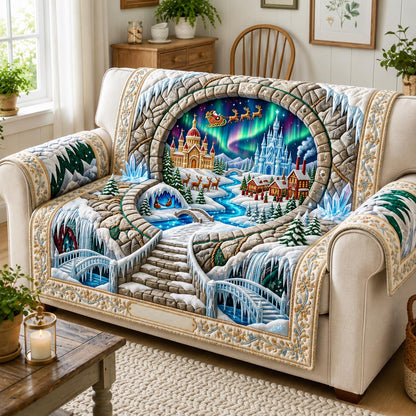 Aurora Village Throw Quilted Sofa Cover GFTOMA13616
