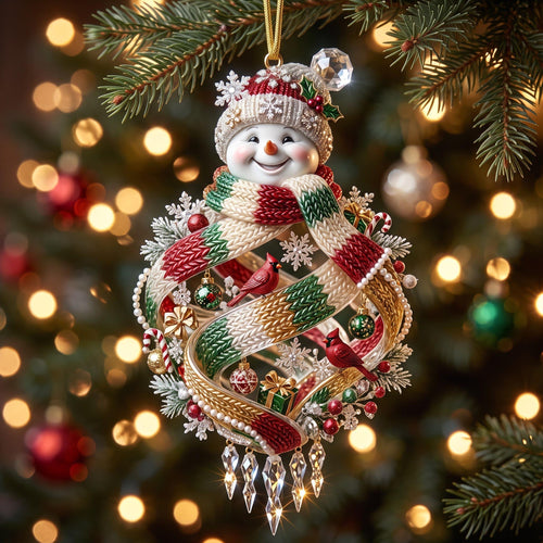 Snowman Bauble Christmas Mica Ornament GFTOMA13637