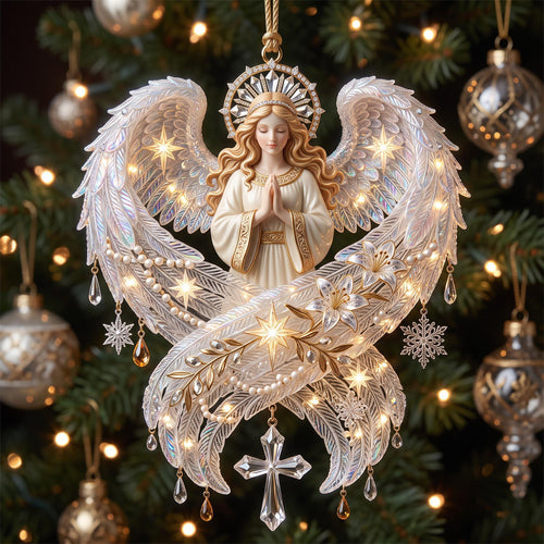 Angel Wings Christmas Mica Ornament GFTOMA13639