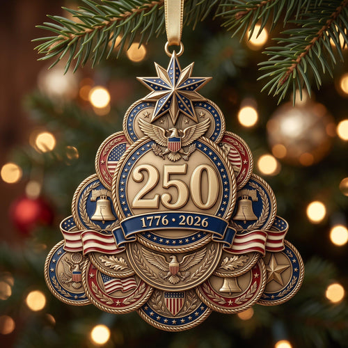 Legacy Crest Christmas Mica Ornament GFTOMA13643