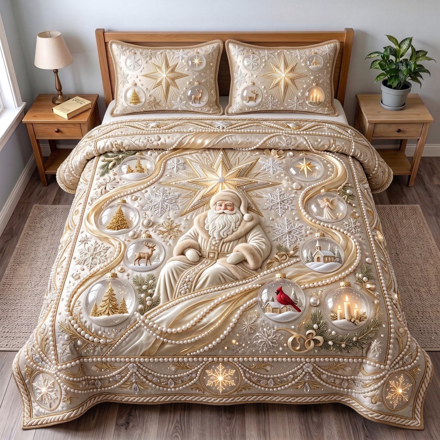 Heavenly Nativity 3-Piece Quilted Bedding Set GFTOMA13661