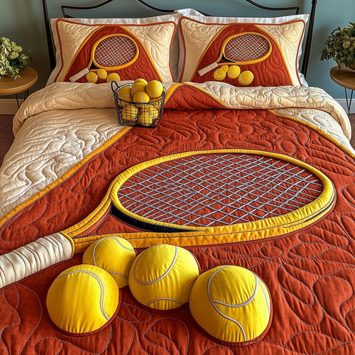 Tennis Time 3-Piece Quilted Bedding Set GFTOMA1367