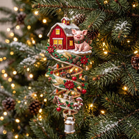 Farm Spiral Christmas Mica Ornament GFTOMA13674