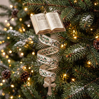 Bible Spiral Christmas Mica Ornament GFTOMA13684