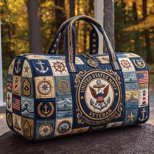 Navy Veteran Quilted Duffle Bag GFTOMA13713