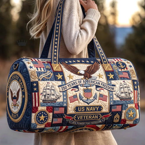 Navy Pride Quilted Duffle Bag GFTOMA13715