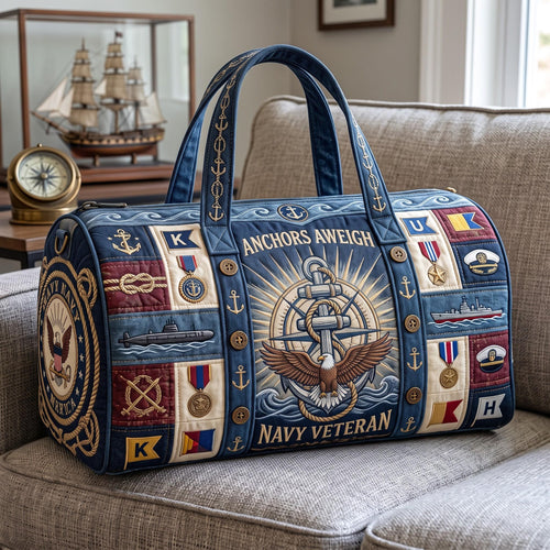 Navy Pride Quilted Duffle Bag GFTOMA13716