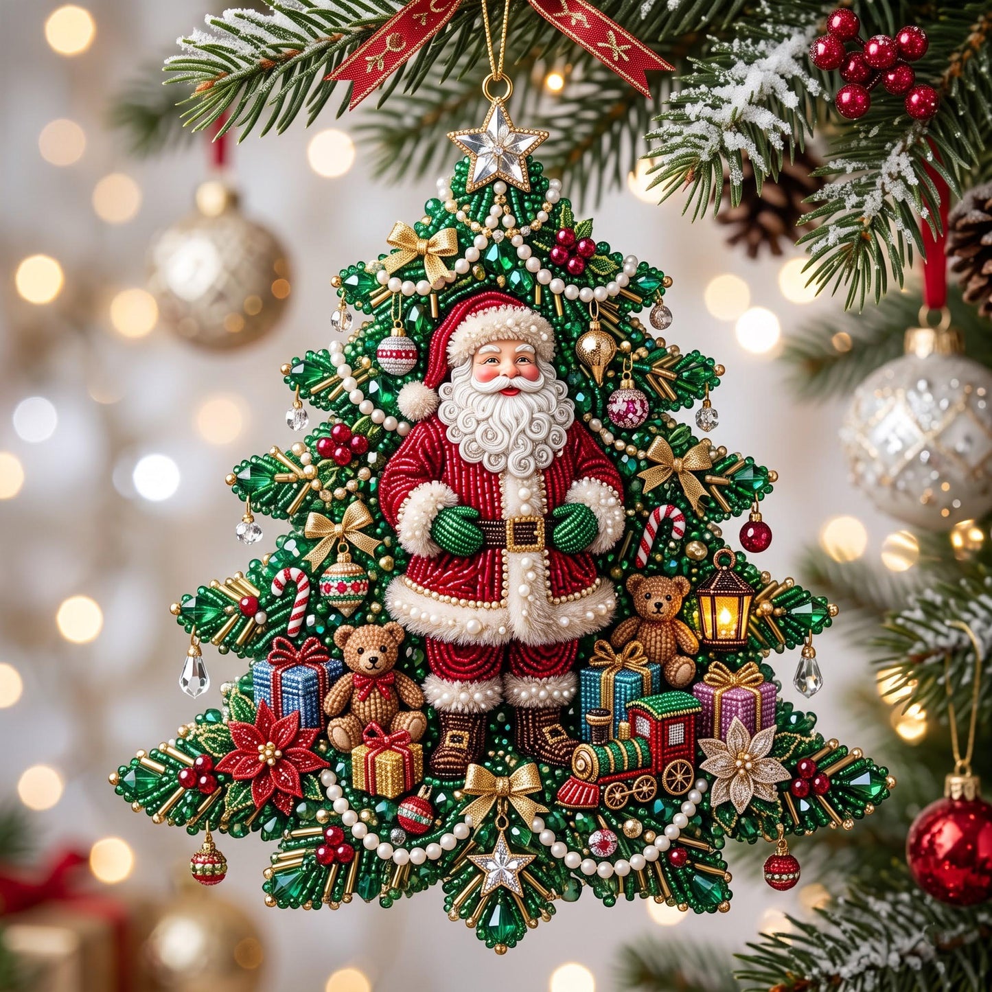 Santa Keepsake Christmas Mica Ornament GFTOMA13732
