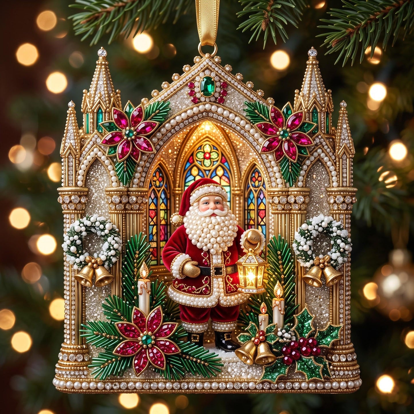 Santa Keepsake Christmas Mica Ornament GFTOMA13733