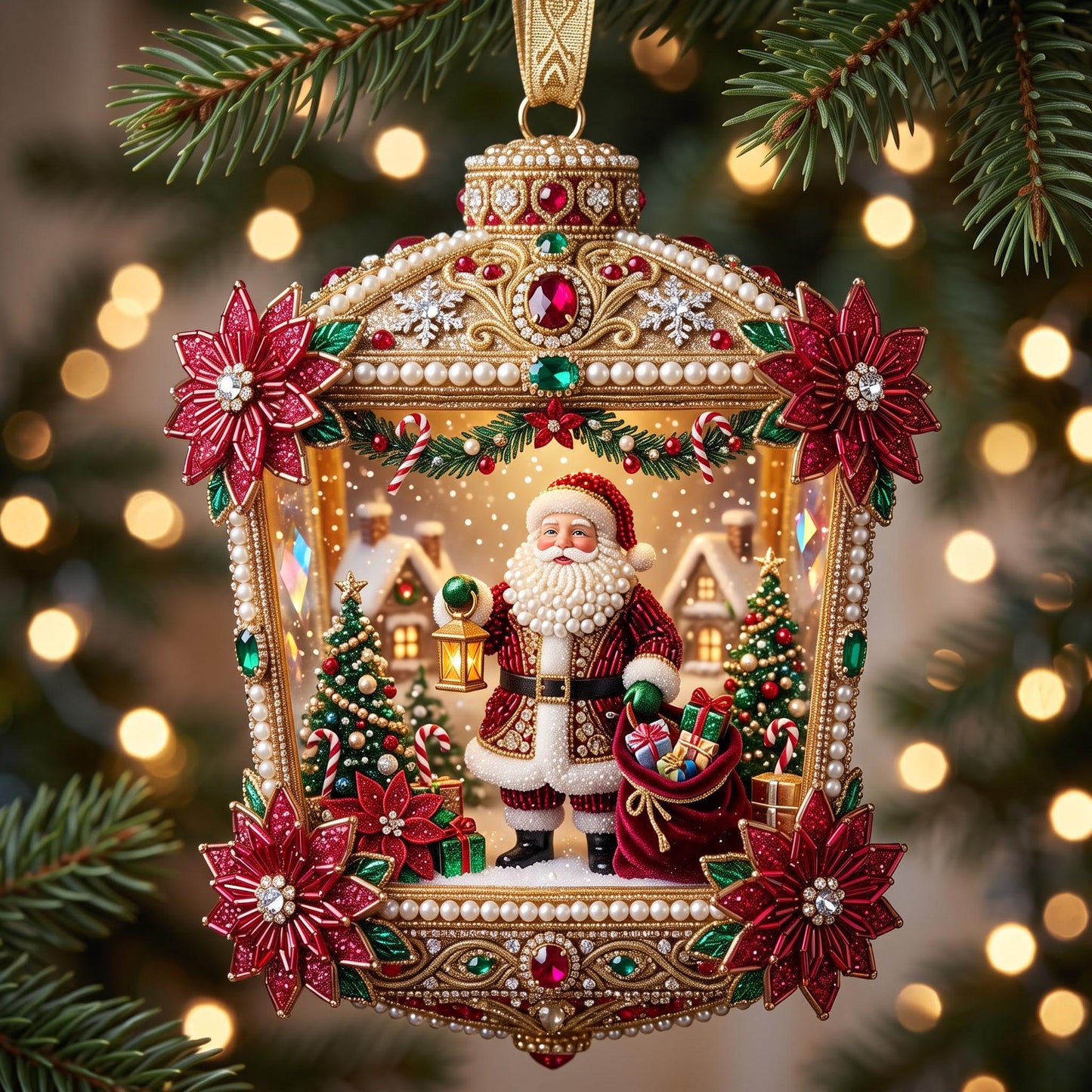 Santa Keepsake Christmas Mica Ornament GFTOMA13735