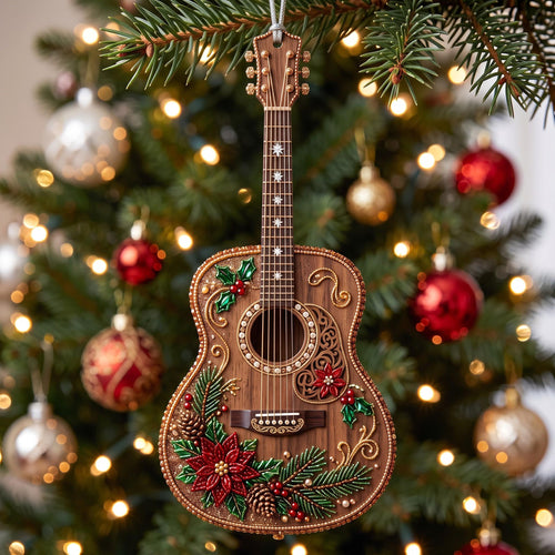 Guitar Melody Christmas Mica Ornament GFTOMA13737