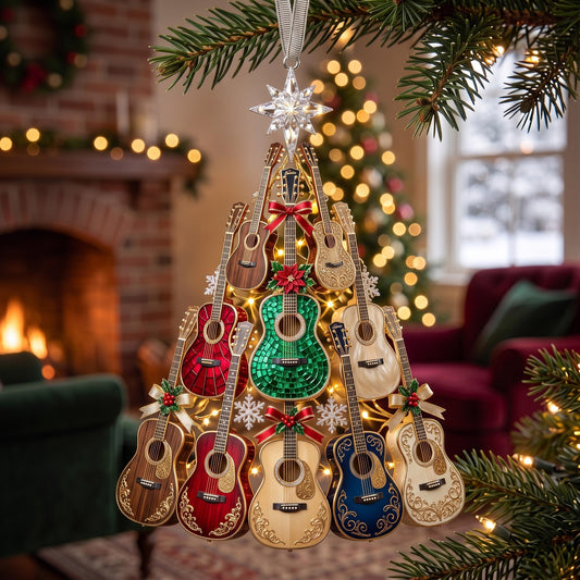 Guitar Melody Christmas Mica Ornament GFTOMA13741