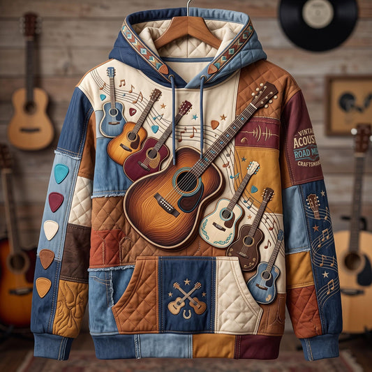 Guitar Patchwork Hoodie GFTOMA13818