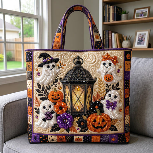 Haunted Lantern Quilted Tote Bag GFTOMA13830