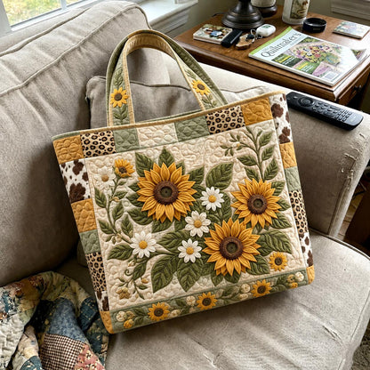 Sunflower Patch Quilted Tote Bag GFTOMA13931C2