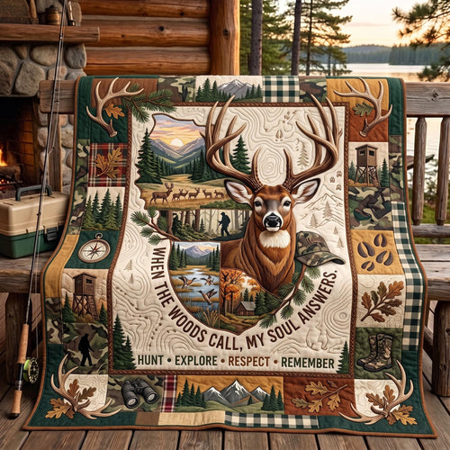 Wilderness Buck Quilted Blanket GFTOMA13990