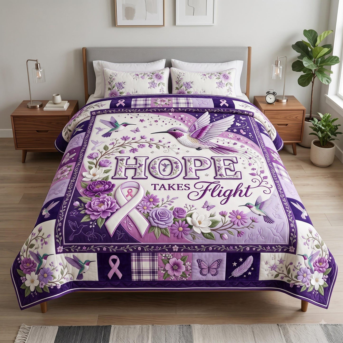Fight For Hope Quilted Blanket GFTOMA13993