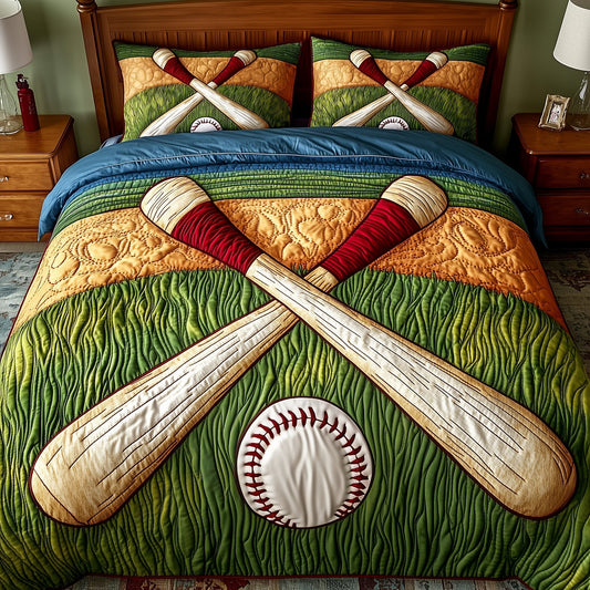 Home Run 3-Piece Quilted Bedding Set GFTOMA1400