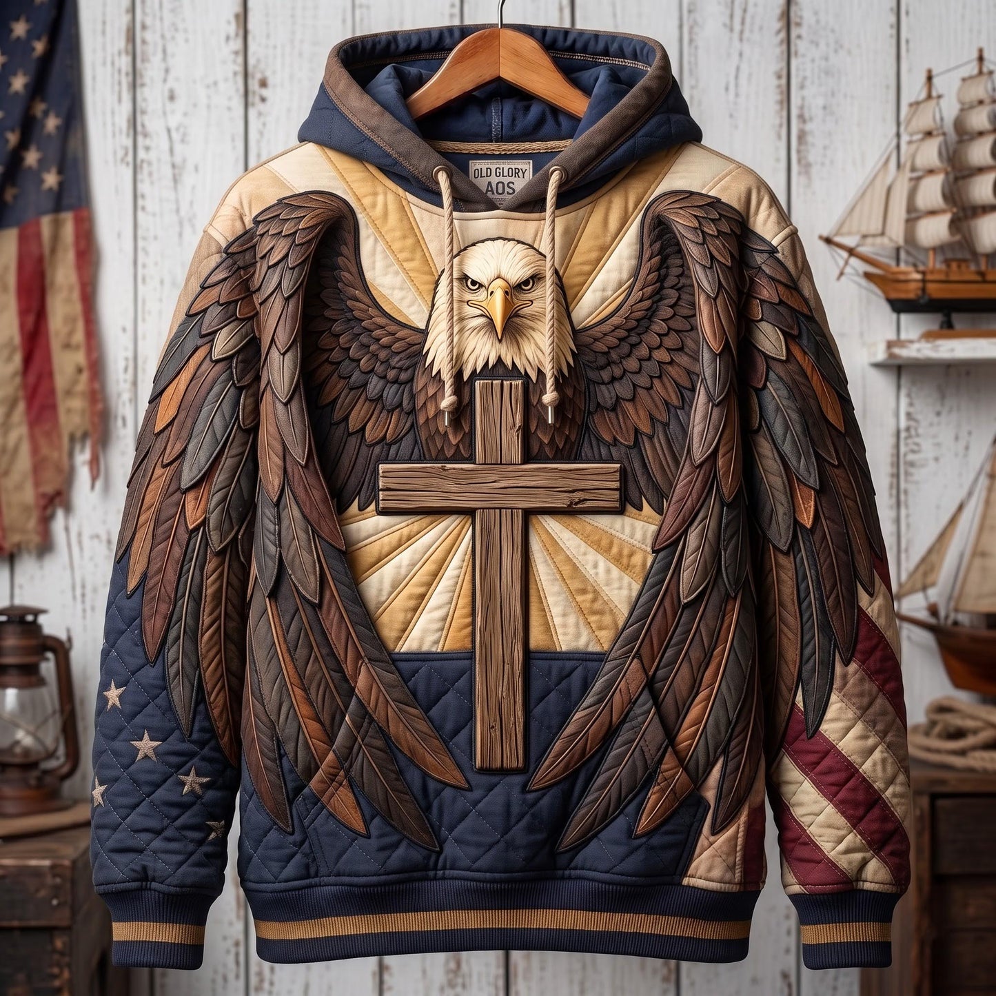 Patriotic Eagle Hoodie GFTOMA14017